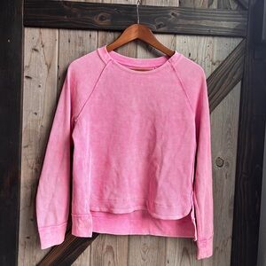 Sunnyside by Sundry pink waffle pullover size medium